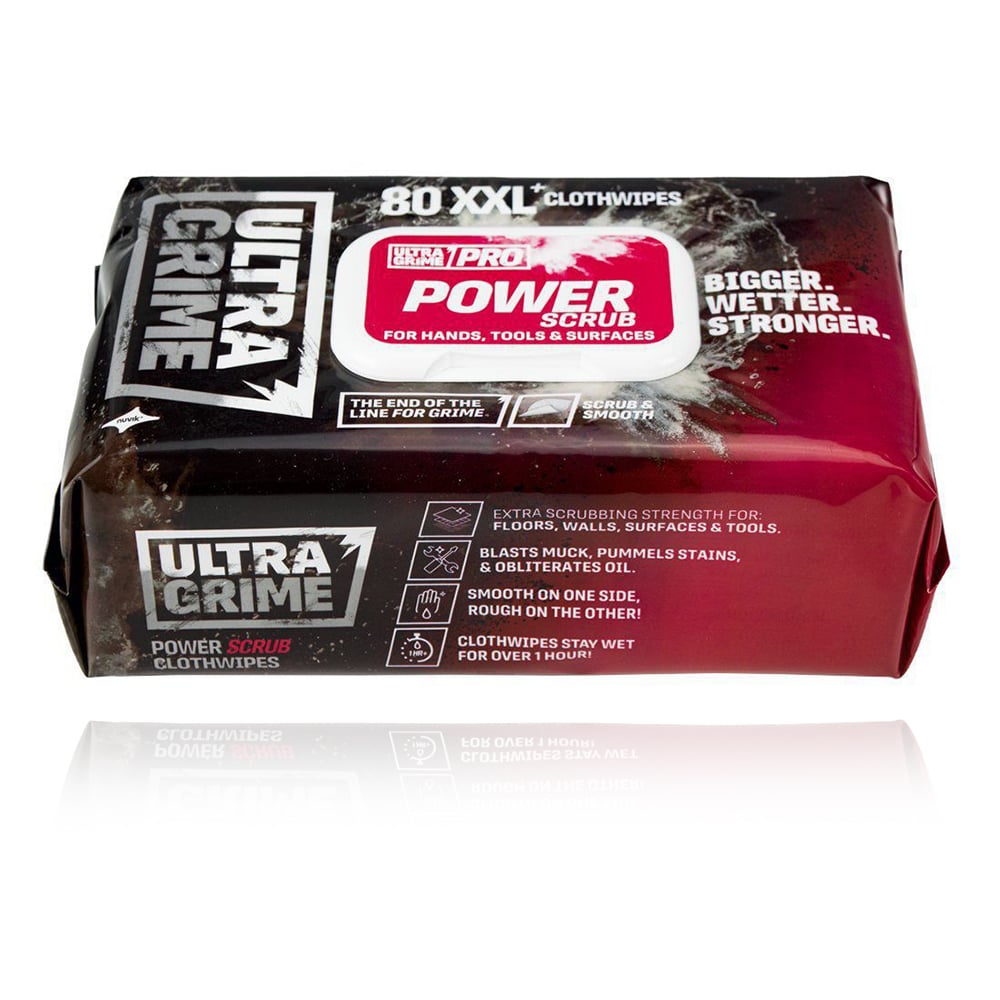 Влажни кърпи UltraGrime PRO PowerScrub XXL+ – 80 броя