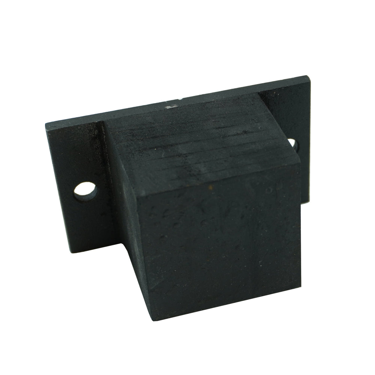 Rubber Bumper for Trailer with Square Metal Plate and Pre-Drilled Holes