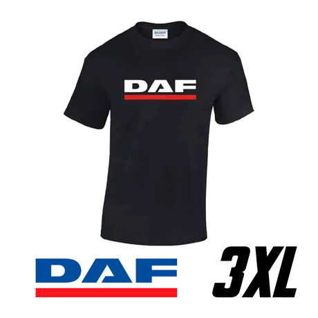 DAF T-Shirt aus 100% Baumwolle – Schwarz
