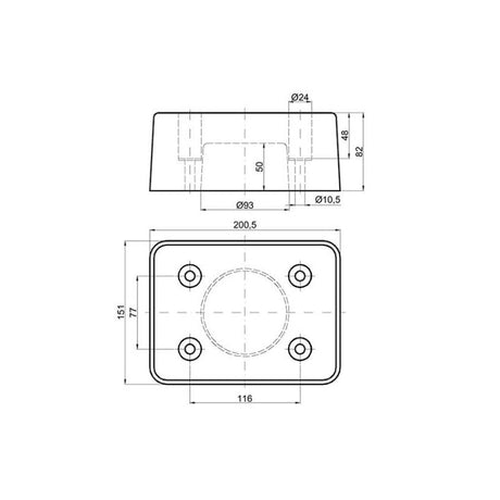 Robuster Gummi-Anschlagpuffer für Lkw, Anhänger und Auflieger