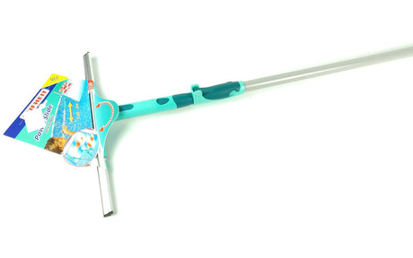 Limpiacristales telescópico de 2 m con cabezal giratorio de 40 cm