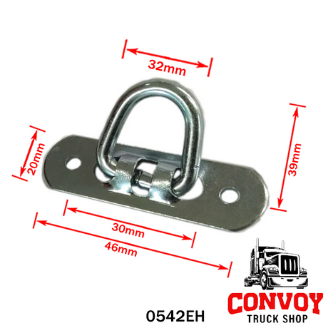 Стационарна сгъваема халка за покривала – поцинкована стомана, различни размери