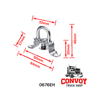 Ochet rotativ pentru prelată, 17 mm, din oțel galvanizat