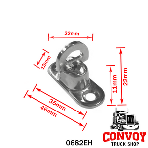 Swivel Tarp Buckle with Rotating Eyelet
