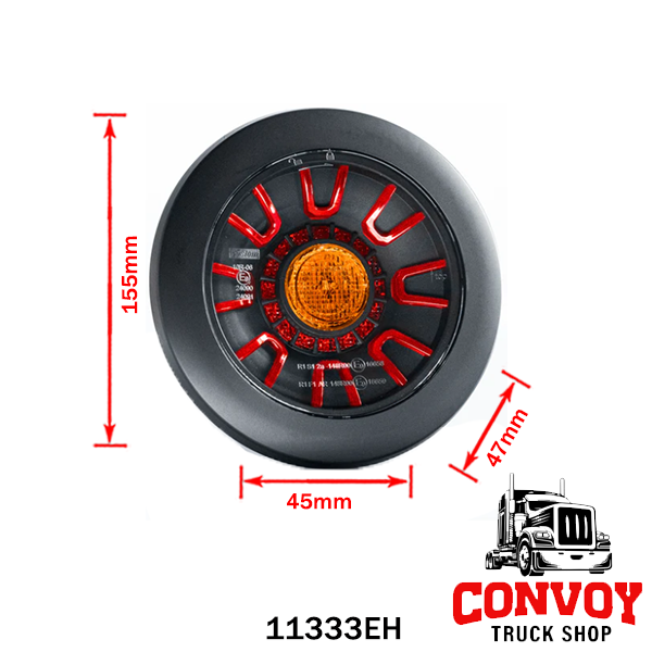Luz LED para remolque 3 funciones Fristom