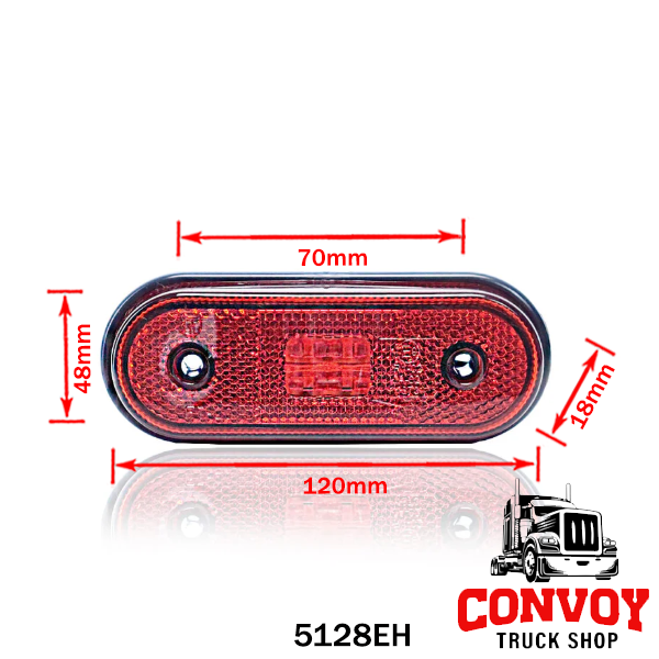 Rounded 4-LED Position Lamp