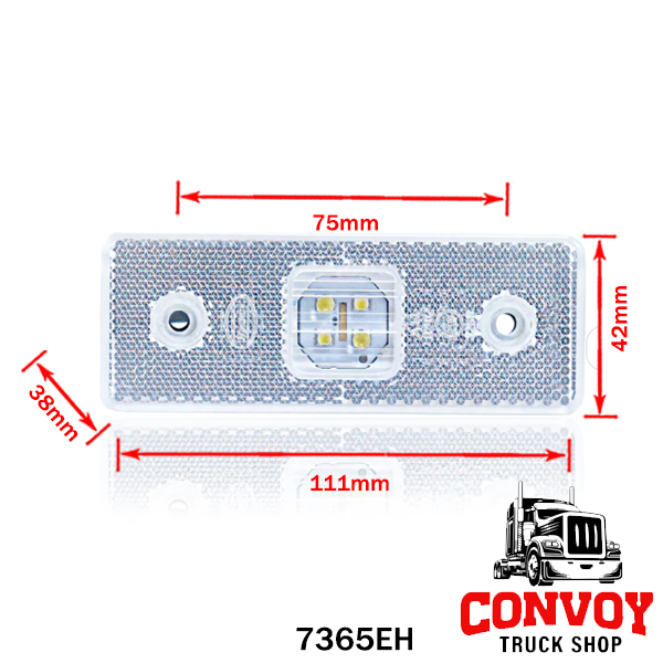 Built-in White Position Lamp with 4 LEDs and Cable