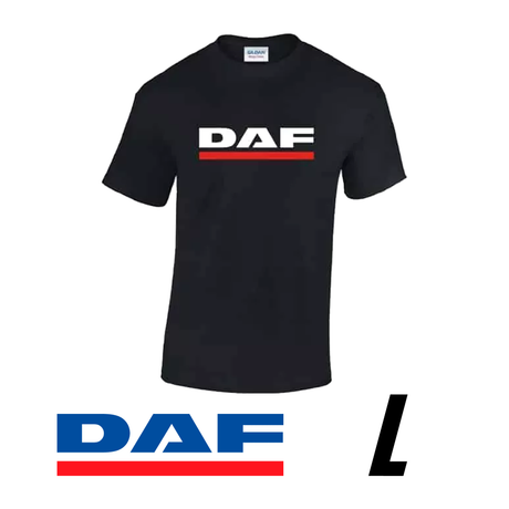 DAF T-Shirt aus 100% Baumwolle – Schwarz