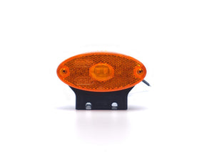 LED Position Lamp Oval Amber with Holder