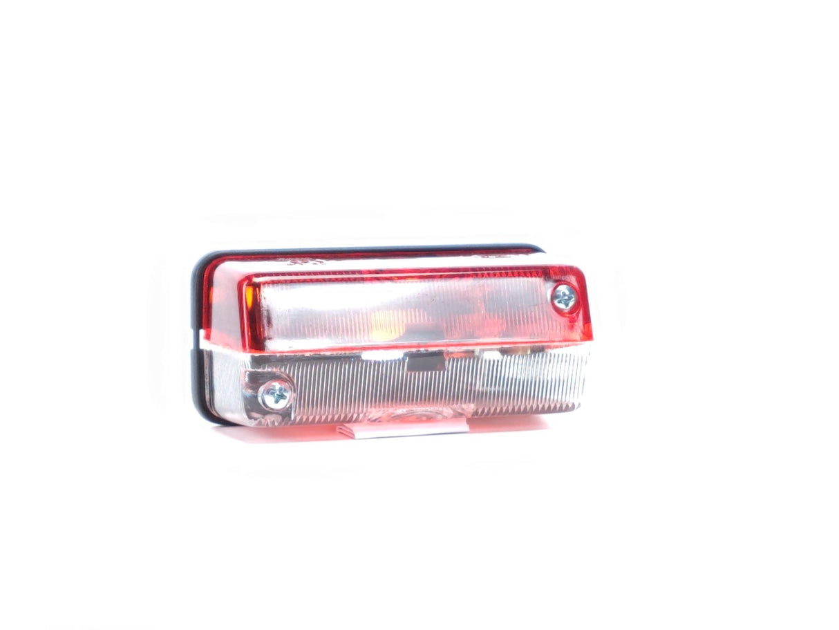 Lampă poziție roșu-albă cu prindere cu șurub
