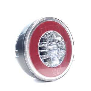 Round LED Stripe Lamp with Indicator, Transparent, 12/24V
