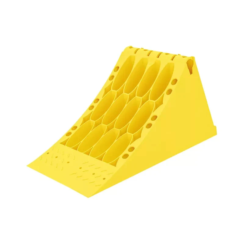 Plastic Wheel Chock with Metal Reinforcement