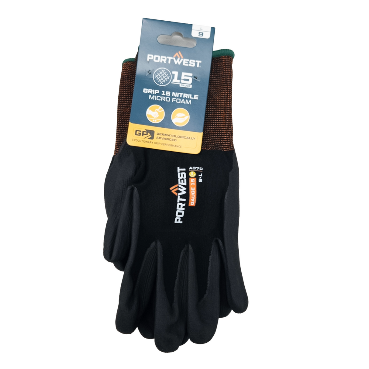 Protective Work Glove Microfoam Nitrile L (Size 9)