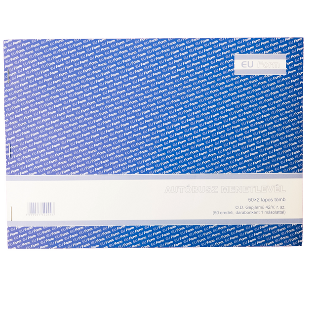 Bus Logbook DGJ42/V 2-Part Form