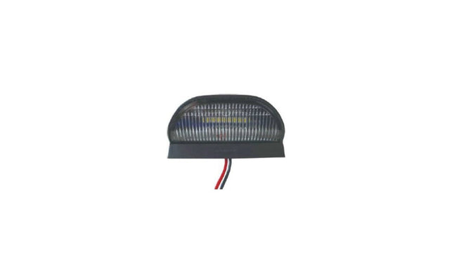 Round Black 5-LED License Plate Light
