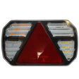 LED Rear Light, 6-Function, Triangle Reflector, 12V-24V