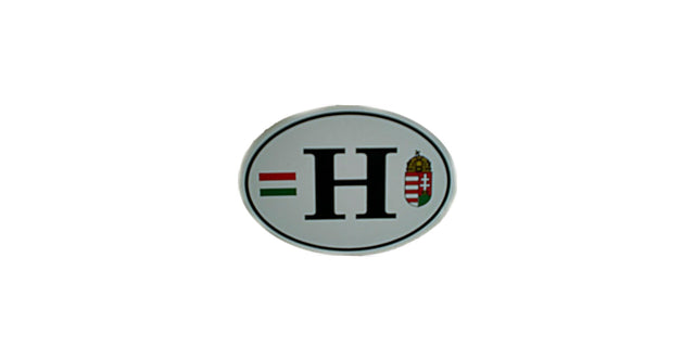 Sticker auto H cu stemă – Ungaria