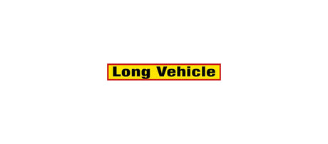 Long Vehicle Warning Sticker
