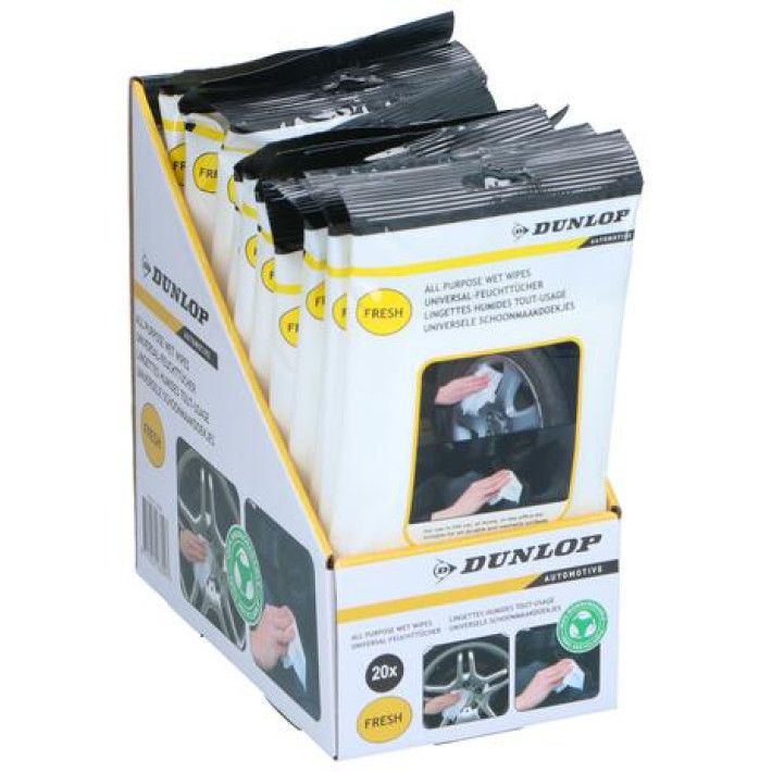 Salviette Umidificate Fresh BIO Dunlop – Confezione da 20 pezzi