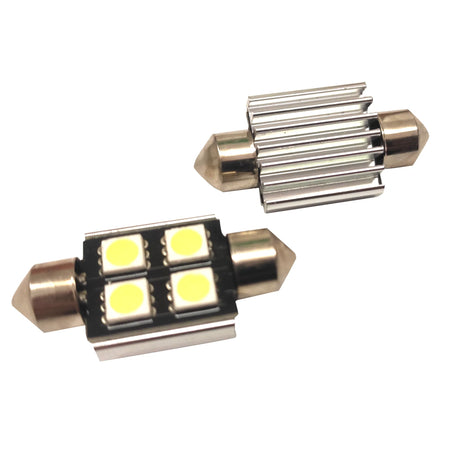 SMD LED светодиодна крушка с 4 LED, Canbus, бяла светлина