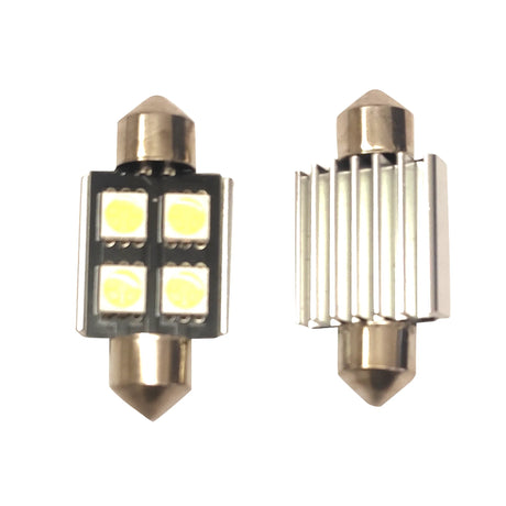 SMD LED светодиодна крушка с 4 LED, Canbus, бяла светлина