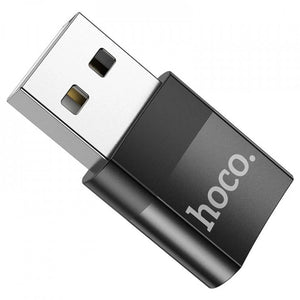 Adaptador USB 2.0 a USB Tipo-C Negro HOCO UA17