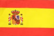 Handheld Spanish Flag with Stick (30x45cm)