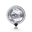 Round Long-Range Spotlight White with 12V Bulb, 184 mm