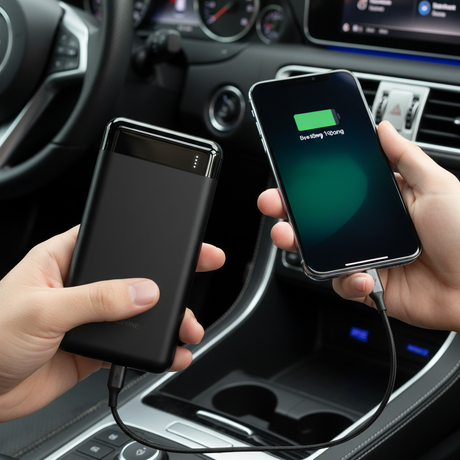 Външна батерия Borofone 20 000 mAh, бързо зареждане (PD20W + QC 3.0), черна