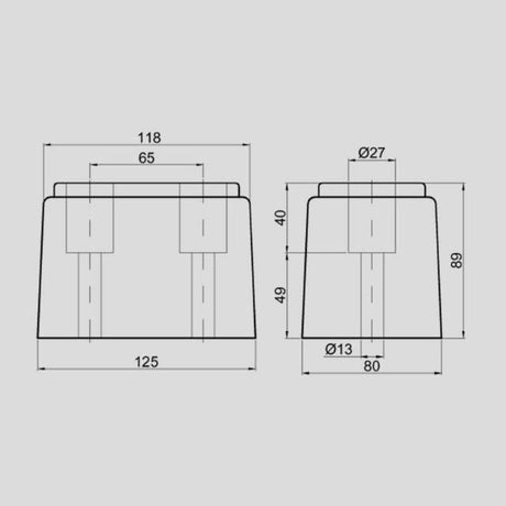 Robuster Gummi-Anschlagpuffer für Lkw, Anhänger und Auflieger