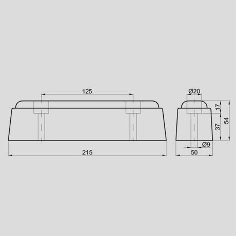 Robuster Gummi-Anschlagpuffer für Lkw, Anhänger und Auflieger
